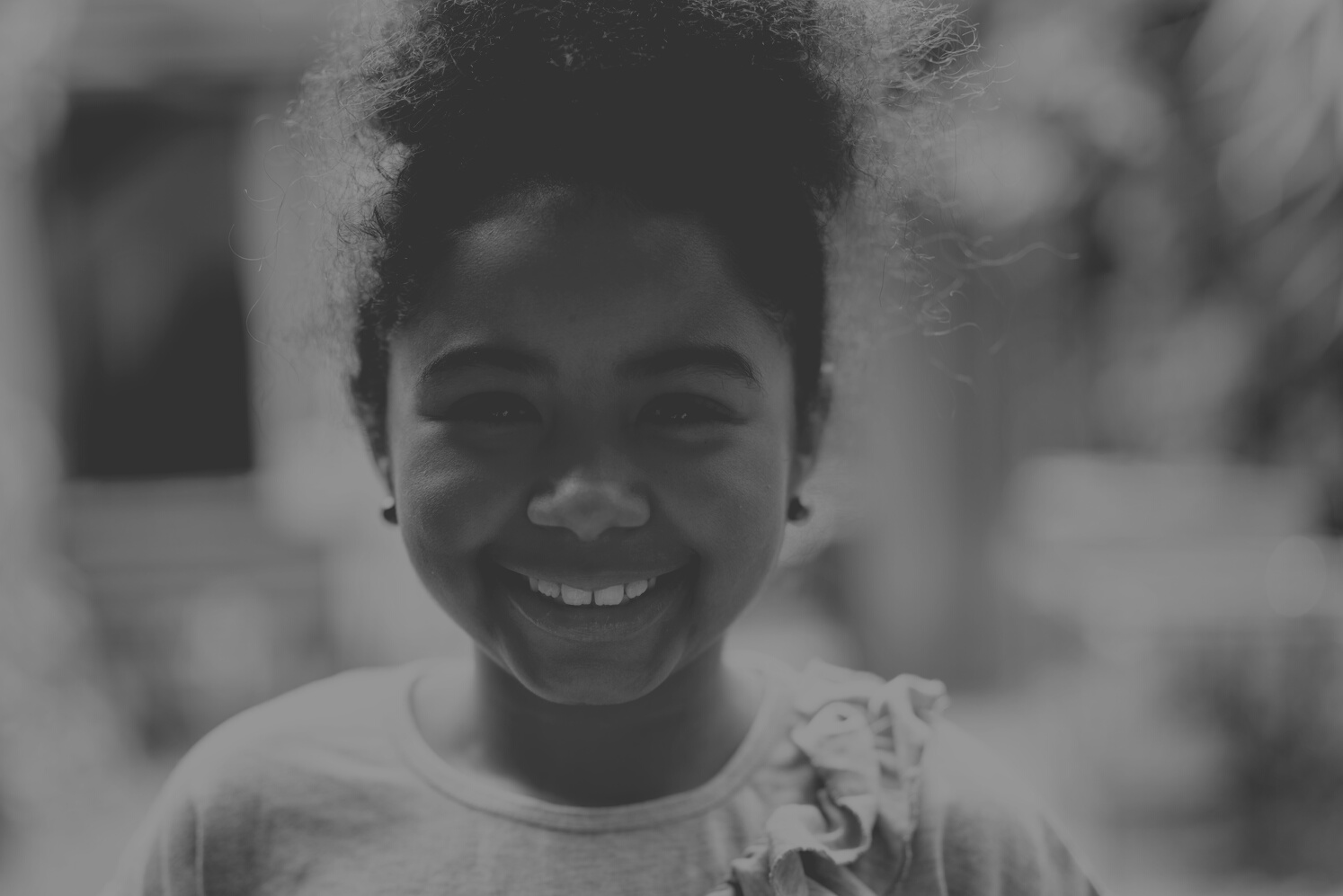 Afro child smiling portrait